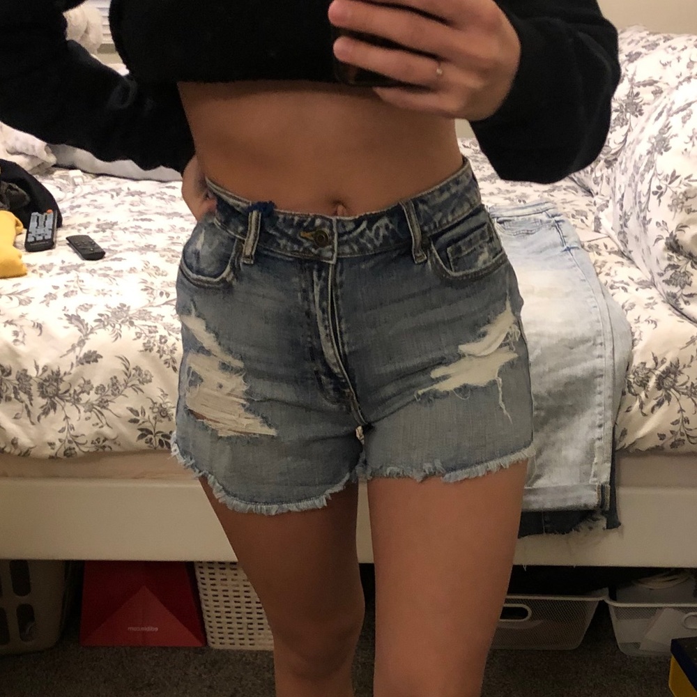 distressed shorts
